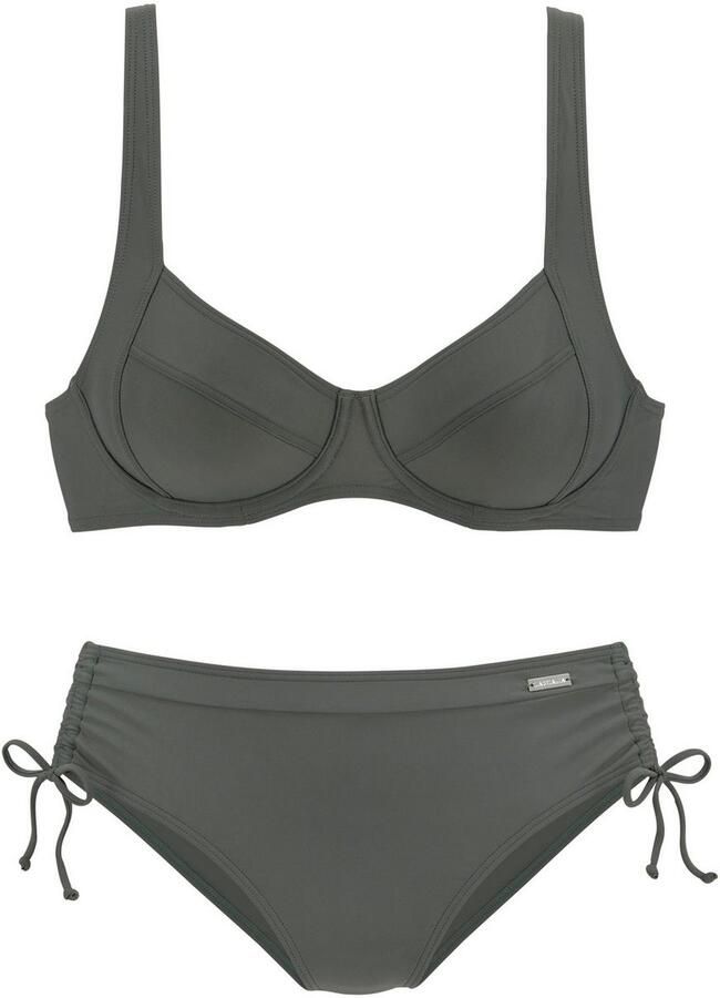 Lascana Beugelbikini met opzij aangerimpeld bikinibroekje - Foto 2