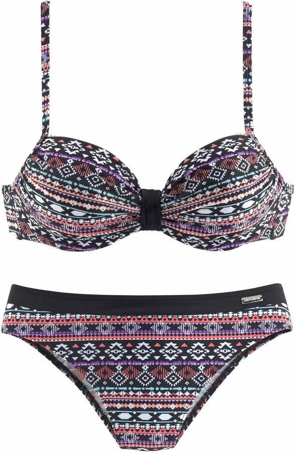 Lascana Beugelbikini met unikleurige lus tussen de cups - Foto 5