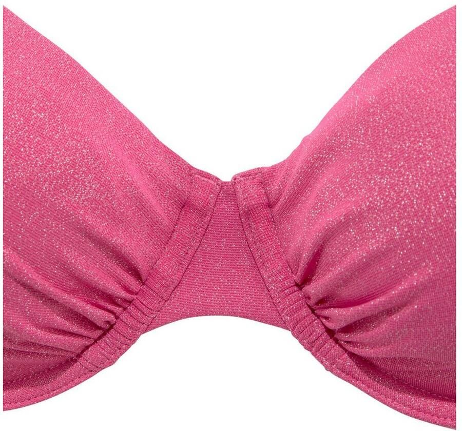 Lascana Beugelbikinitop Glitter met geweldige glanseffect