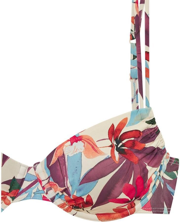 Lascana Beugelbikinitop I i met zomerse bladerenprint