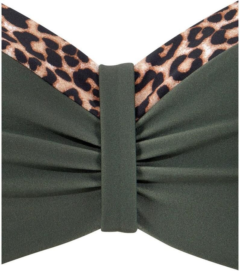 Lascana Beugelbikinitop in bandeaumodel Adelin met gedessineerde inzetten - Foto 2