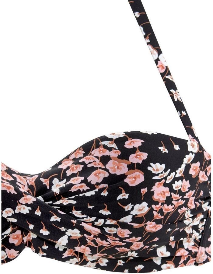 Lascana Beugelbikinitop in bandeaumodel Blair met een bloemmotief - Foto 2