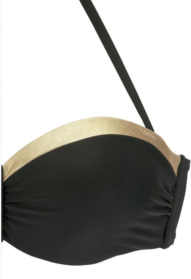 Lascana Beugelbikinitop in bandeaumodel Elodie met trendy materiaalelement - Foto 3