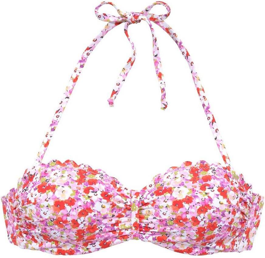 Lascana Beugelbikinitop in bandeaumodel Jasmijn in bloemenprint - Foto 2