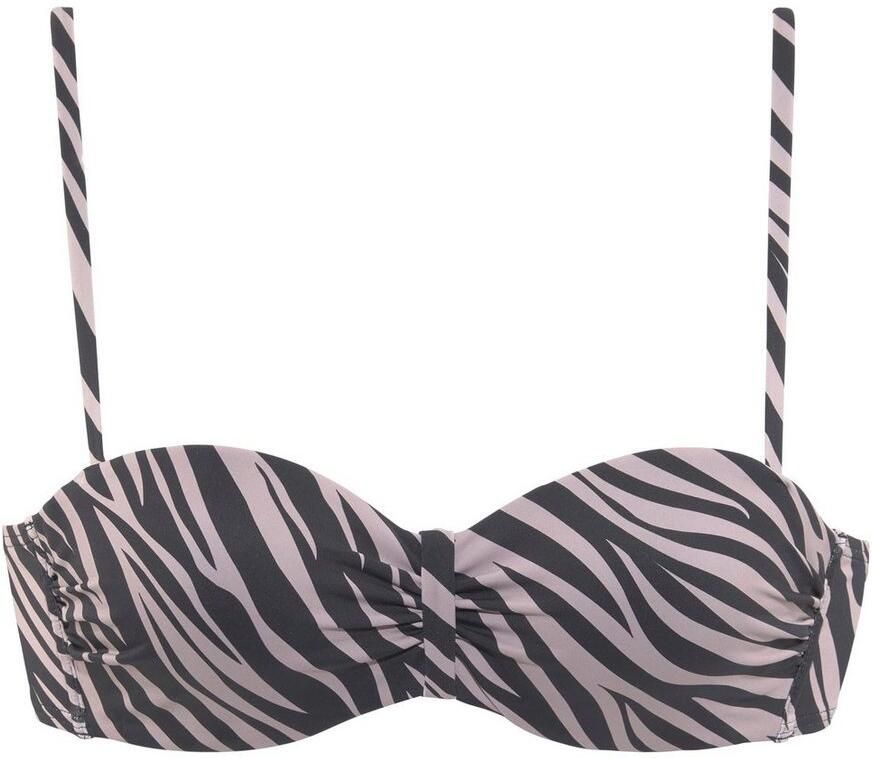 Lascana Beugelbikinitop in bandeaumodel Kaa met animaldesign - Foto 2