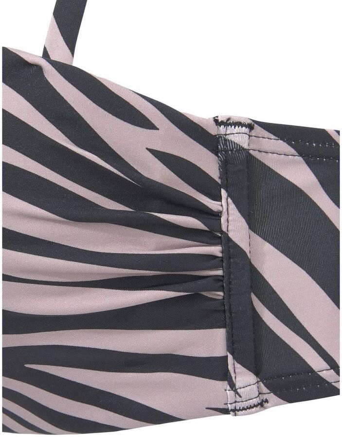 Lascana Beugelbikinitop in bandeaumodel Kaa met animaldesign - Foto 3