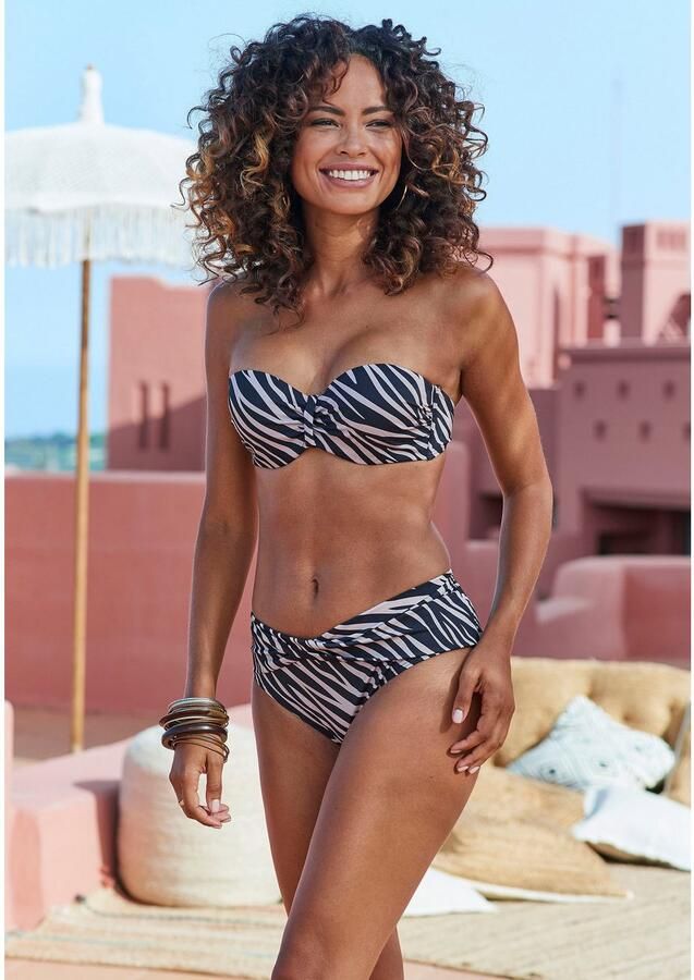 Lascana Beugelbikinitop in bandeaumodel Kaa met animaldesign - Foto 5