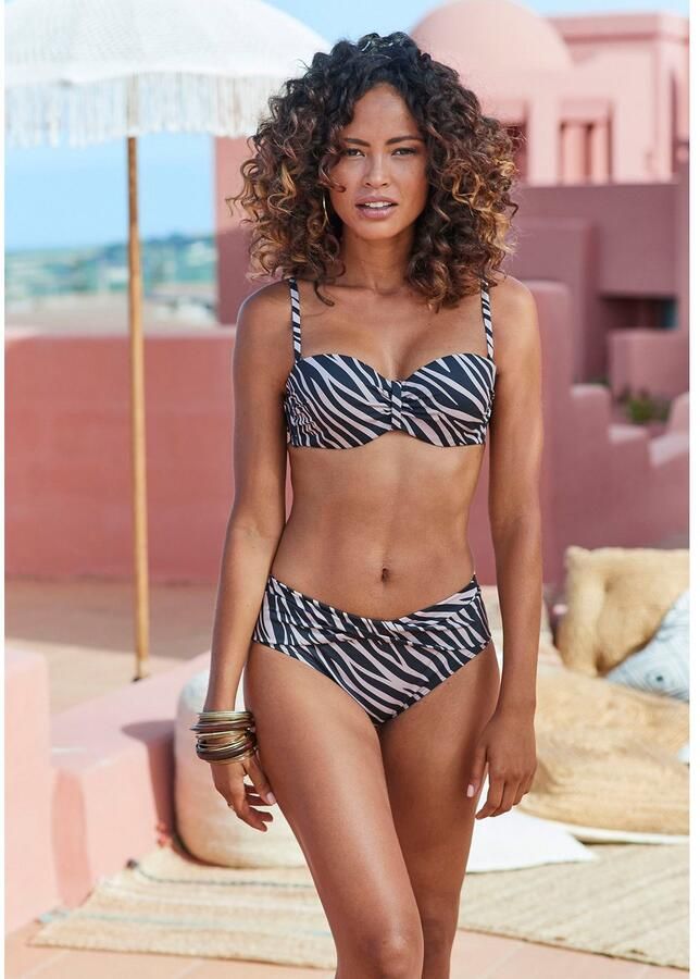 Lascana Beugelbikinitop in bandeaumodel Kaa met animaldesign - Foto 4