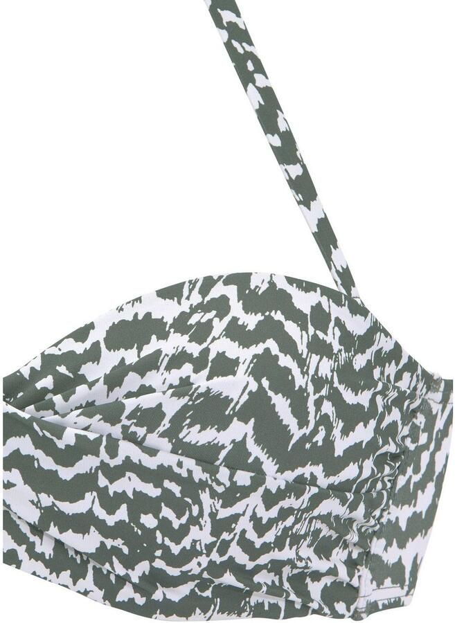 Lascana Beugelbikinitop in bandeaumodel Sansa met afneembare bandjes