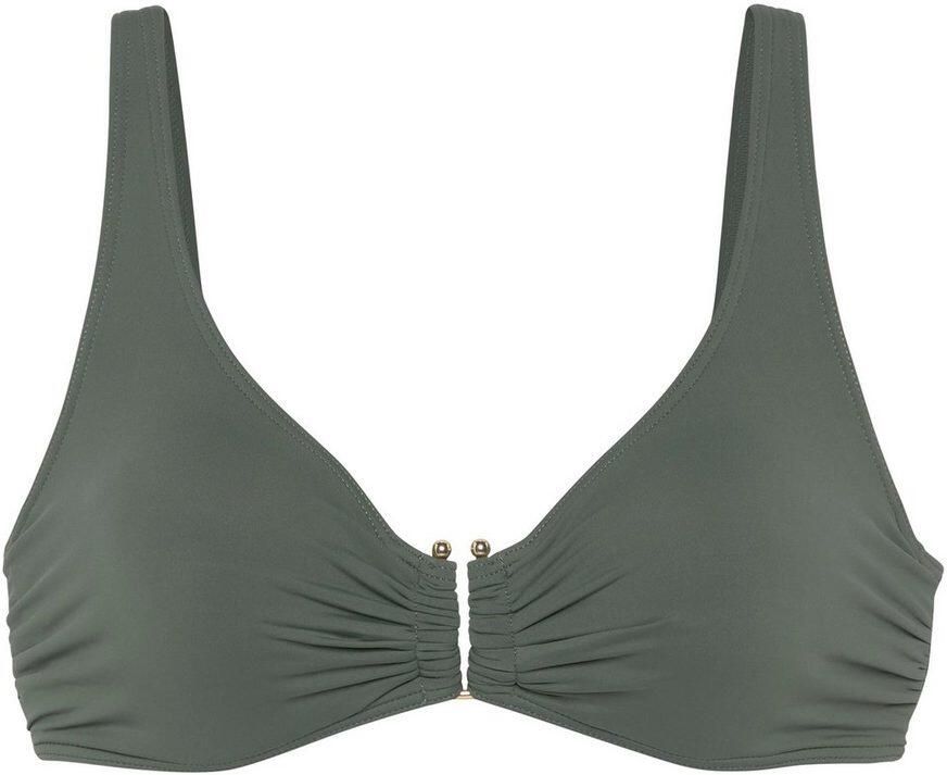 Lascana Beugelbikinitop Italy met goudkleurige accessoire - Foto 2