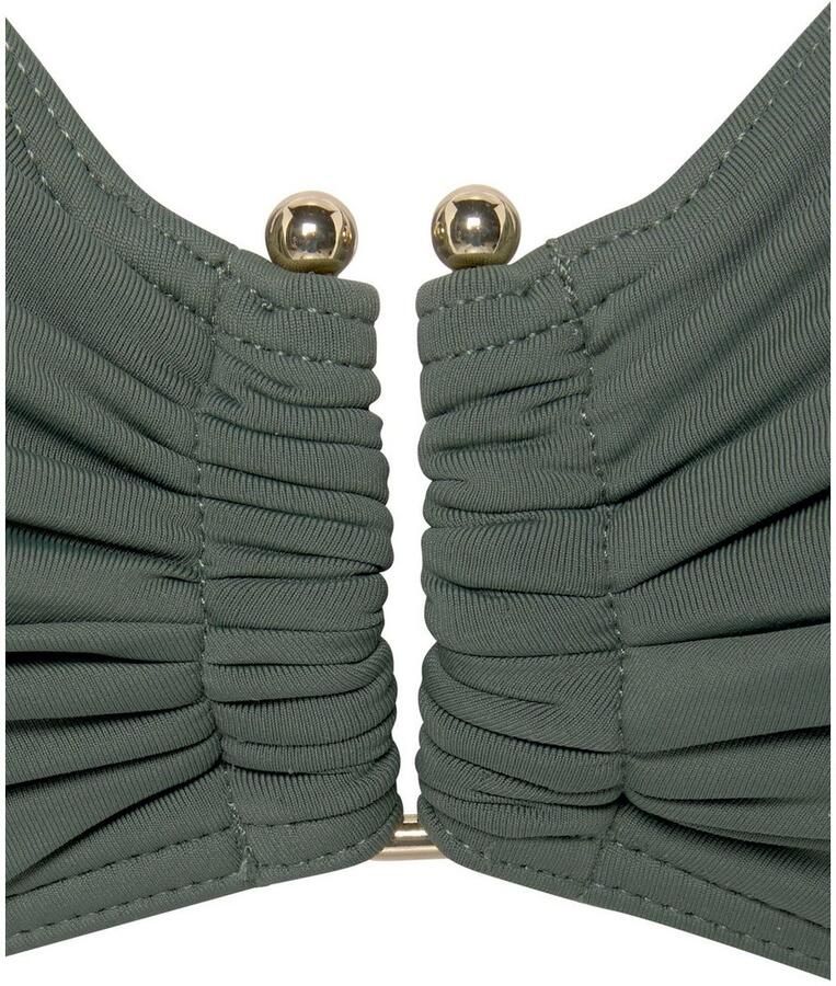 Lascana Beugelbikinitop Italy met goudkleurige accessoire