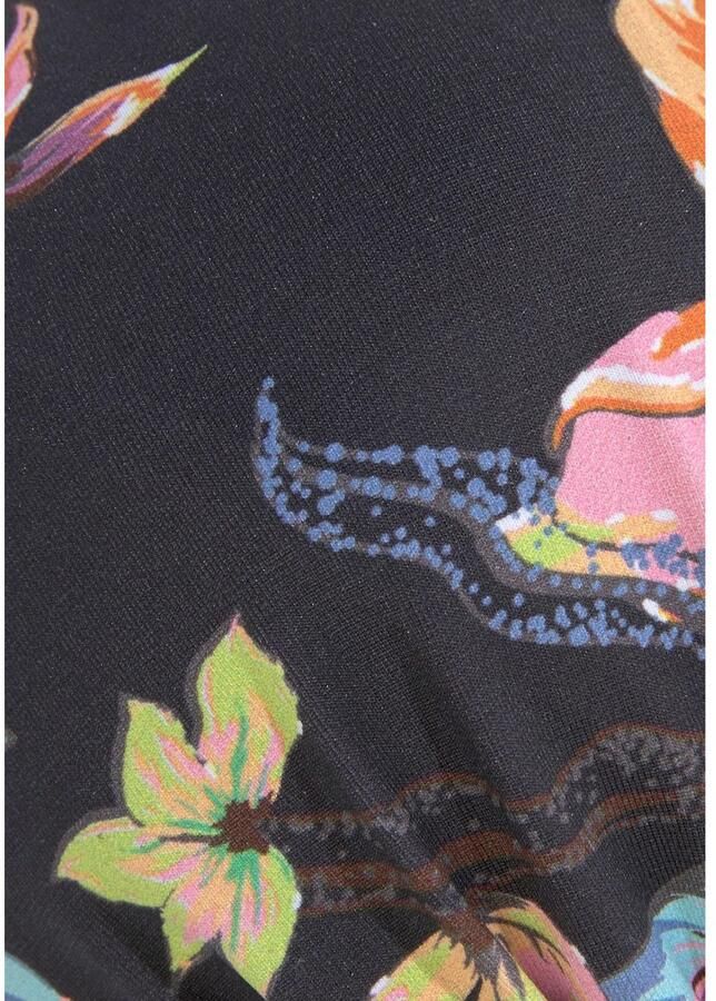 Lascana voorgevormde gebloemde beugel bikinitop donkergrijs blauw roze - Foto 3