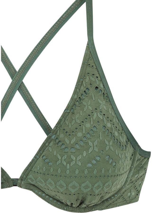 Lascana Beugelbikinitop Omara met broderie anglaise - Foto 2