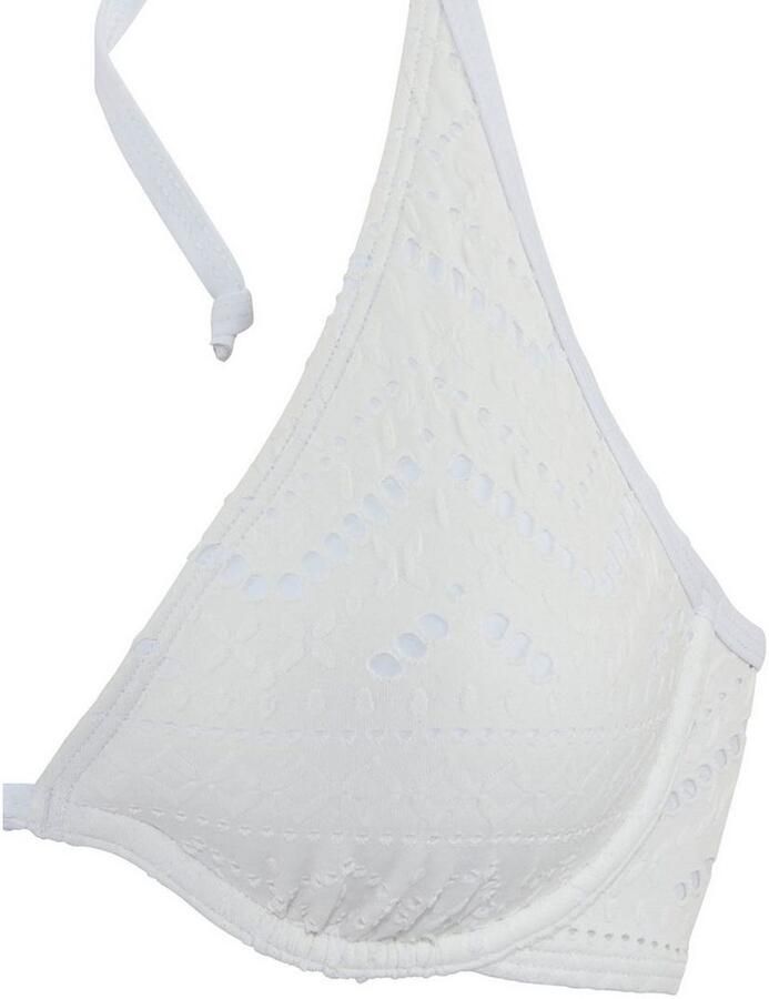 Lascana Beugelbikinitop Omara met broderie anglaise