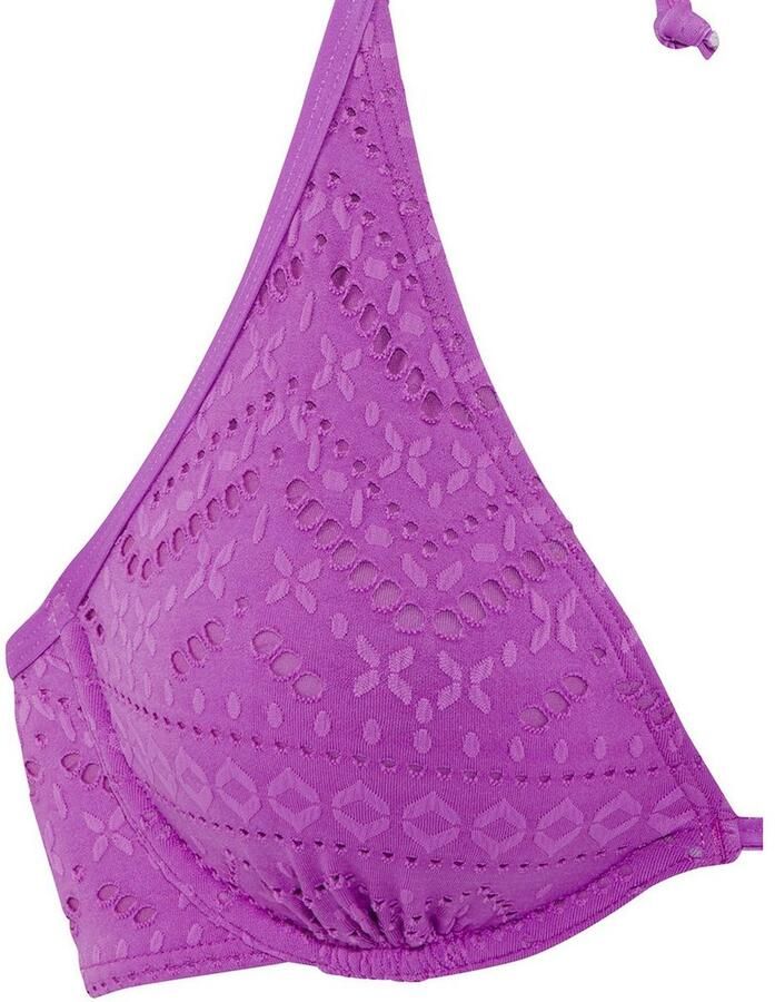 Lascana Beugelbikinitop Omara met broderie anglaise - Foto 2