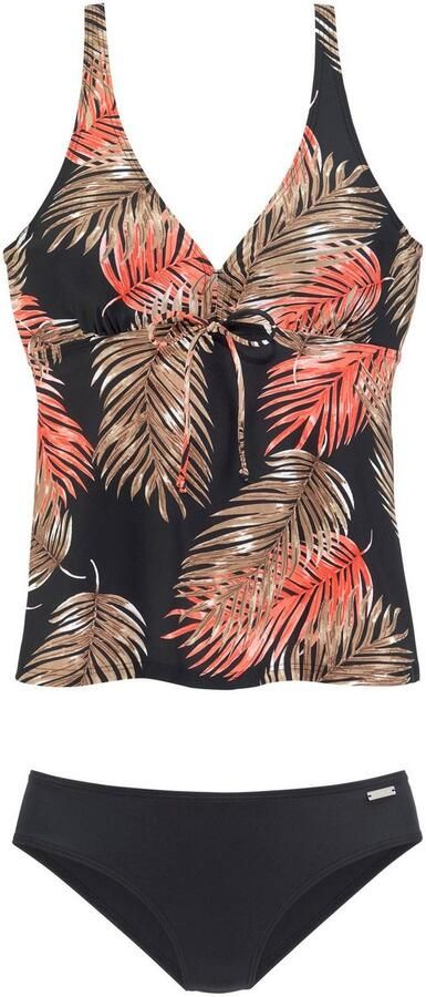 Lascana Beugeltankini met opvallende blaadjesprint - Foto 3