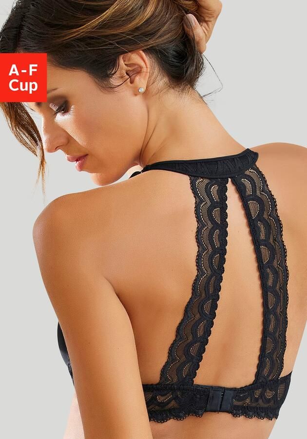 Lascana Bh met halterbandjes met decoratieve kanten achterkant en comfortabele nekbandjes sexy ondergoed - Foto 6
