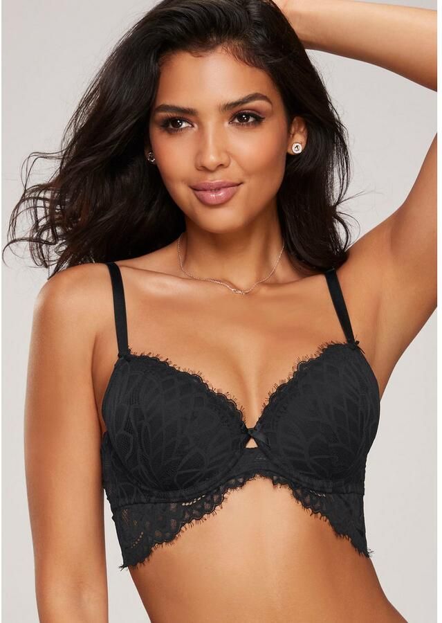 Lascana Bh met steuncups Cara van filigraan kant deels gemaakt van gerecycled materiaal sexy lingerie - Foto 2