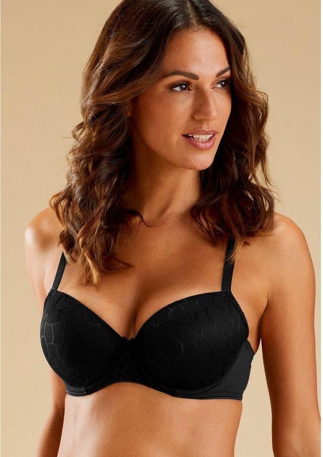 Lascana Bh met steuncups Chiara met grafisch netmotief dessous - Foto 3