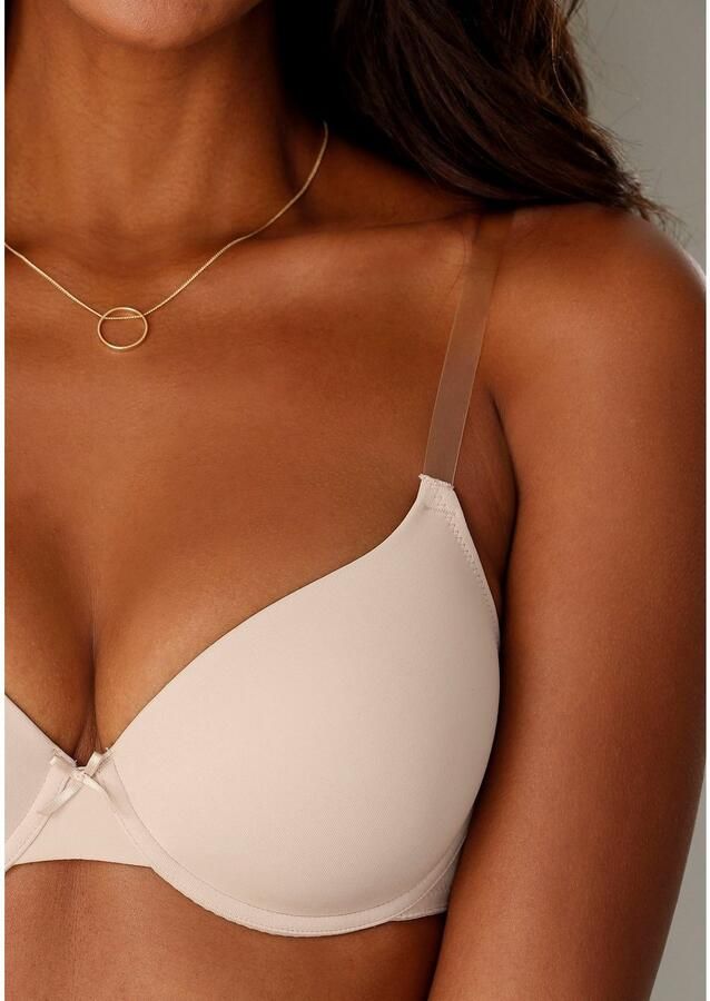 Lascana Bh met steuncups Ela met transparante bandjes perfecte basic met beugels basic lingerie - Foto 3