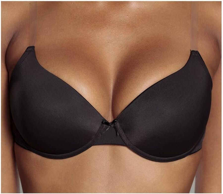 Lascana Bh met steuncups Ela met transparante bandjes perfecte basic met beugels basic lingerie