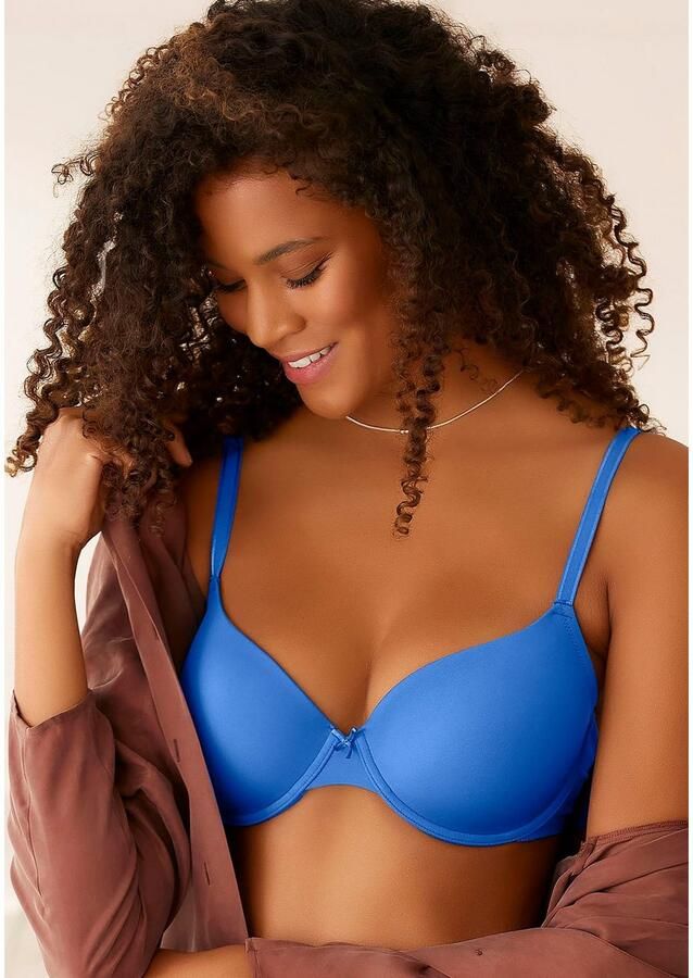 Lascana Bh met steuncups Ela perfect basic met beugel van zijdeachtige microvezel