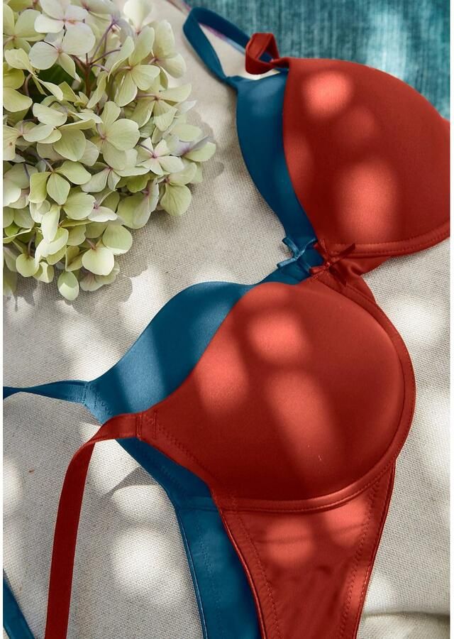 Lascana Bh met steuncups Ela perfect basic met beugel van zijdeachtige microvezel