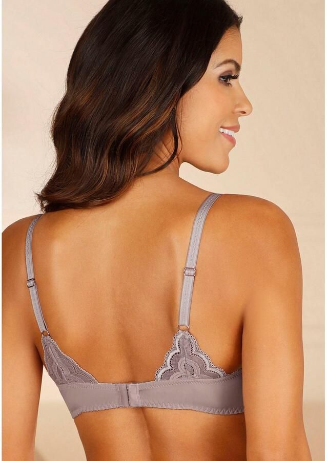 Lascana Bh met steuncups Evita met fijne kanten rand dessous