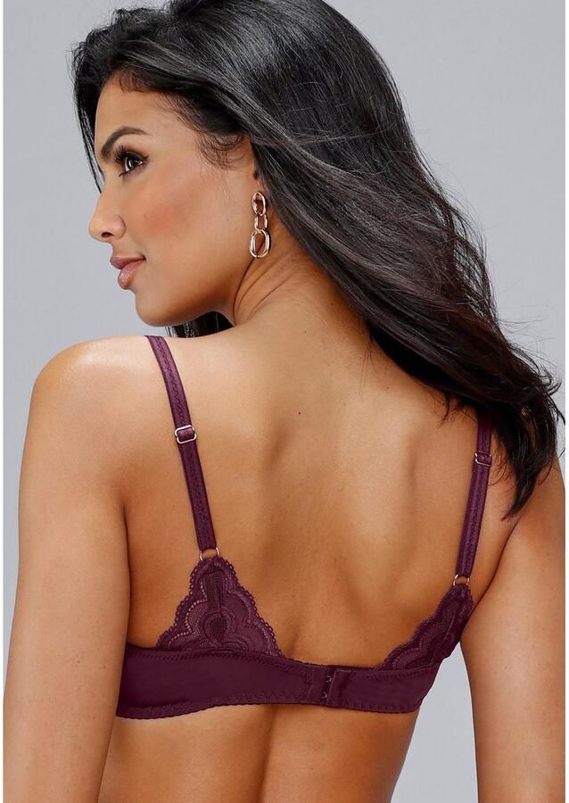 Lascana Bh met steuncups Evita met fijne kanten rand dessous