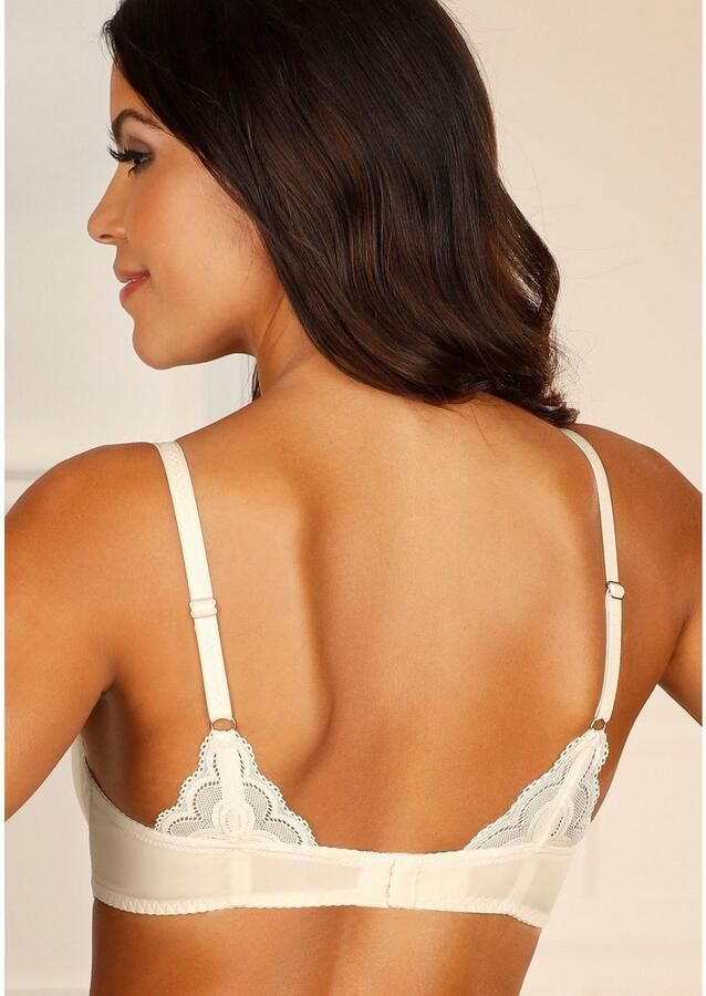 Lascana Bh met steuncups Evita met fijne kanten rand dessous