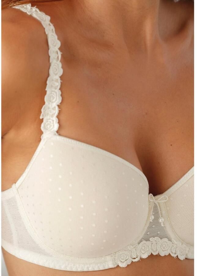 Lascana Bh met steuncups met beugel met gegarneerde bandjes dessous