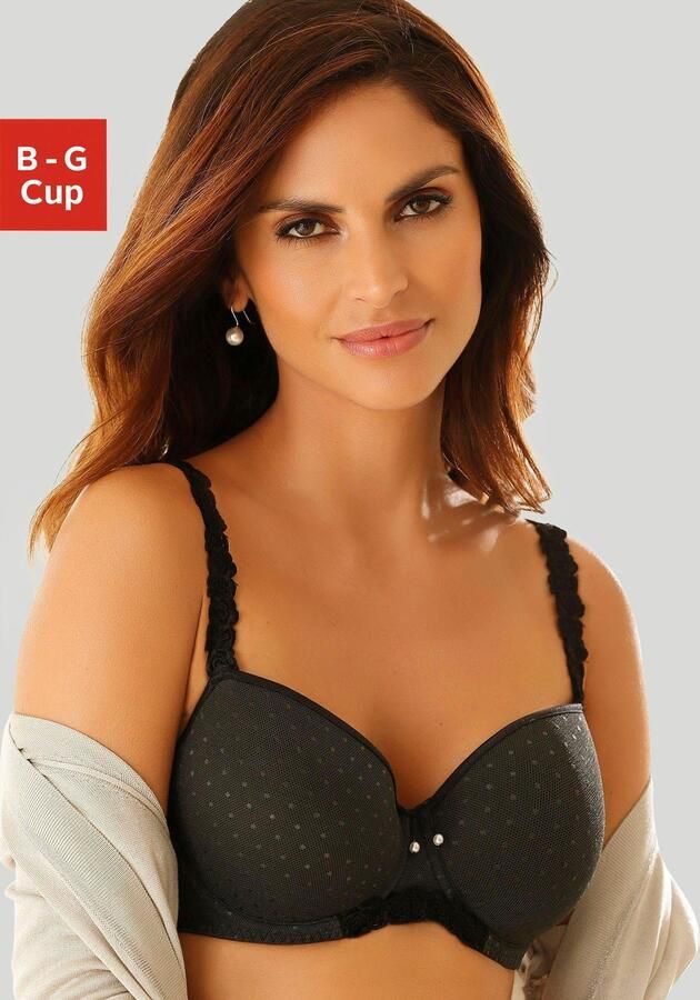 Lascana Bh met steuncups met beugel met gegarneerde bandjes dessous - Foto 3