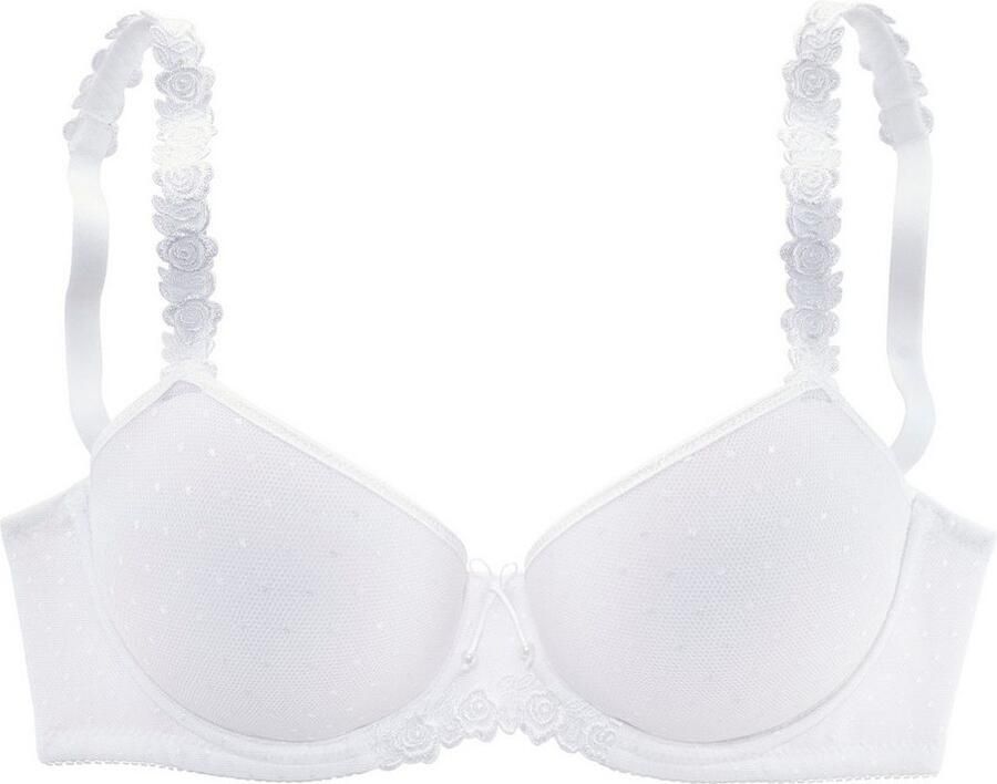 Lascana Bh met steuncups met beugel met gegarneerde bandjes dessous - Foto 4