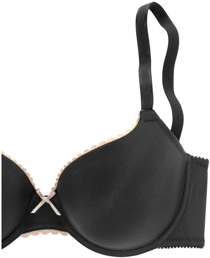 Lascana Bh met steuncups met beugel van zijdeachtige microvezel