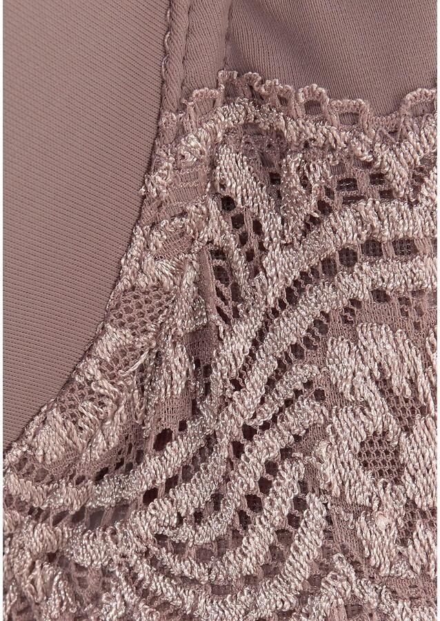 Lascana Bh met steuncups met beugels naadloze voorgevormde cups kanten details lingerie - Foto 4