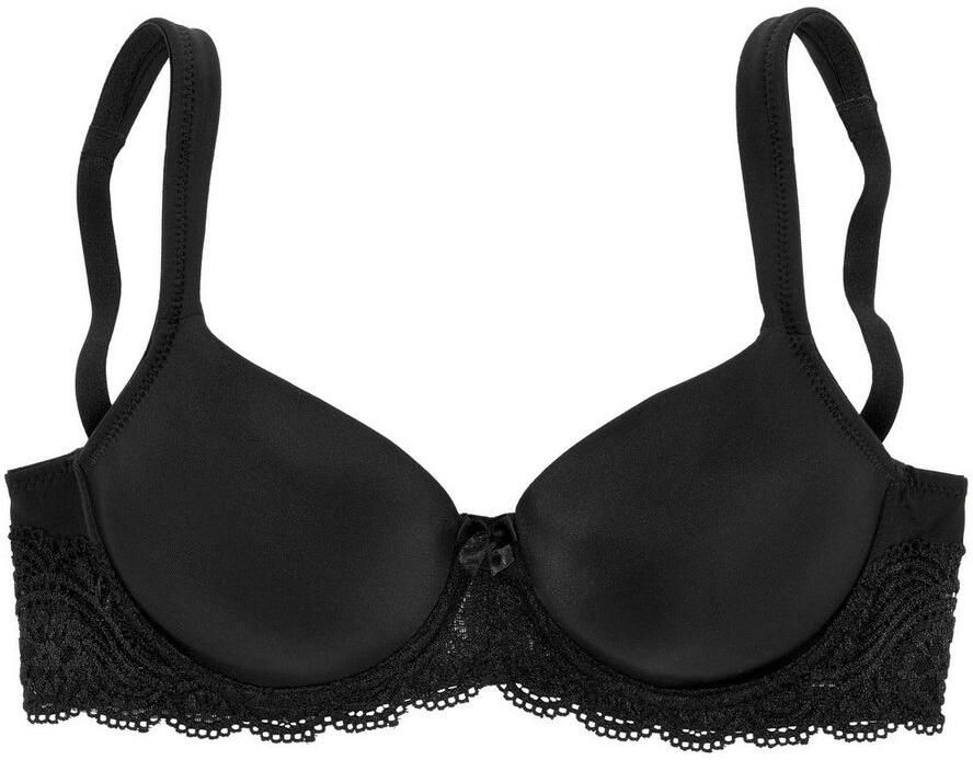 Lascana Bh met steuncups met beugels naadloze voorgevormde cups kanten details lingerie - Foto 6