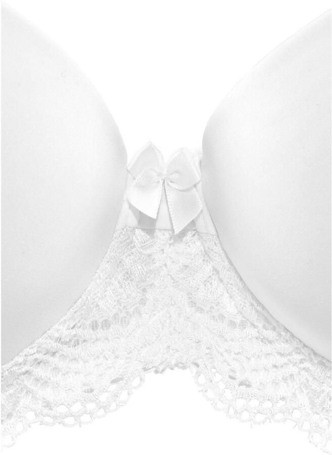 Lascana Bh met steuncups met beugels naadloze voorgevormde cups kanten details lingerie - Foto 2