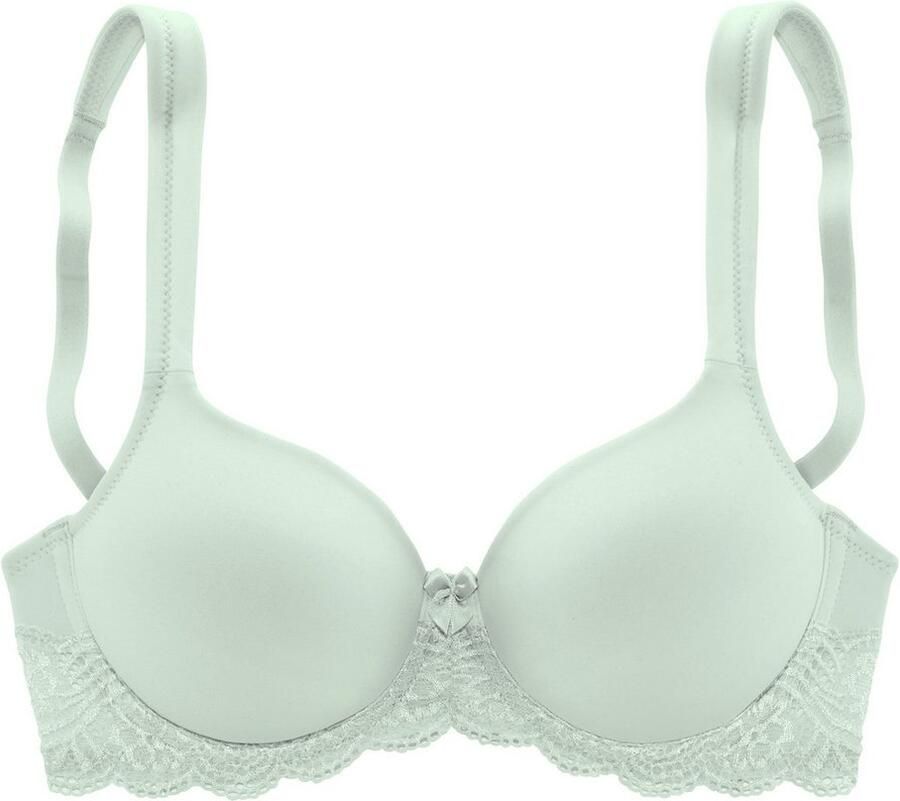 Lascana Bh met steuncups met beugels naadloze voorgevormde cups kanten details lingerie - Foto 3