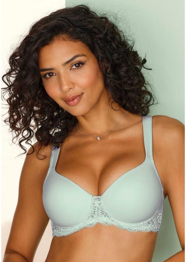 Lascana Bh met steuncups met beugels naadloze voorgevormde cups kanten details lingerie - Foto 2