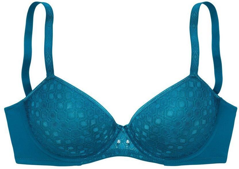 Lascana Bh met steuncups met kant over naadloze cups op de modellerende beugel dessous - Foto 5