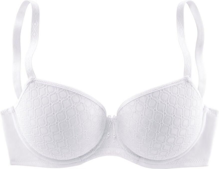 Lascana Bh met steuncups met kant over naadloze cups op de modellerende beugel dessous - Foto 5