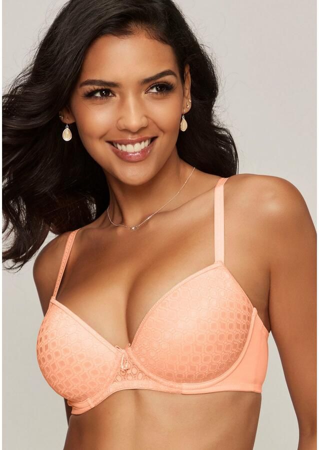 Lascana Bh met steuncups met kant over naadloze cups op de modellerende beugel dessous - Foto 2