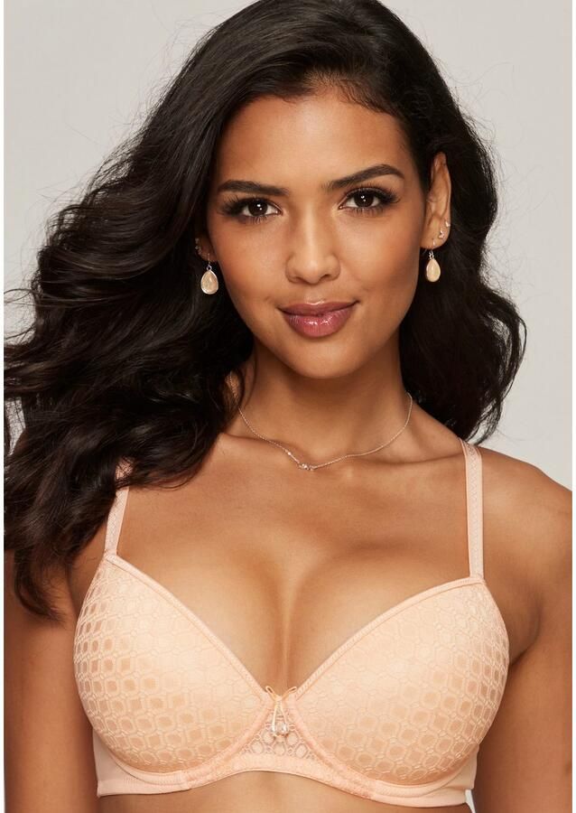 Lascana Bh met steuncups met kant over naadloze cups op de modellerende beugel dessous - Foto 3