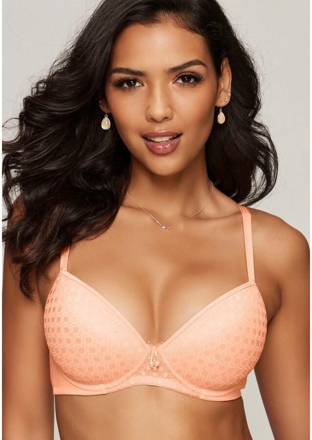 Lascana Bh met steuncups met kant over naadloze cups op de modellerende beugel dessous - Foto 5