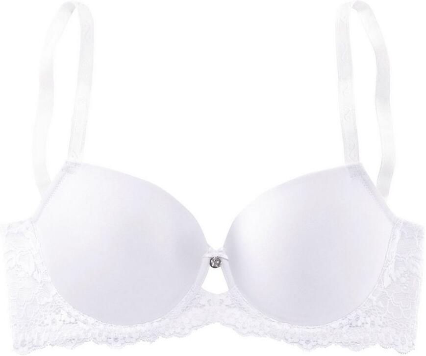 Lascana Bh met steuncups met naadloze cups en leuke kanten achterkant dessous