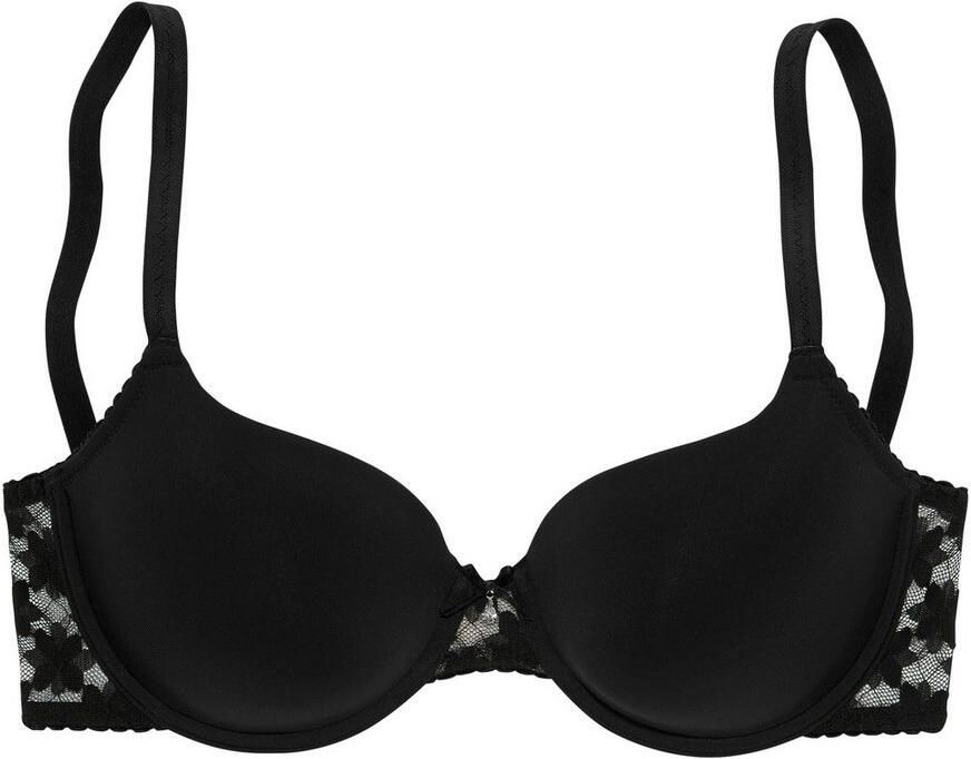 Lascana Bh met steuncups met rug van gebloemde elastische kant dessous