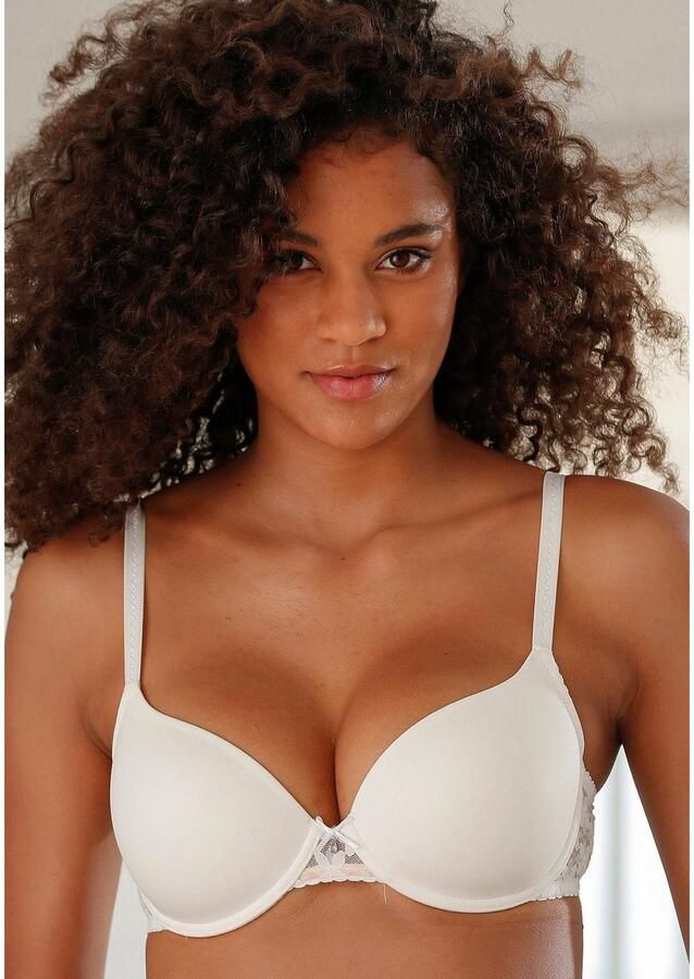 Lascana Bh met steuncups met rug van gebloemde elastische kant dessous - Foto 8