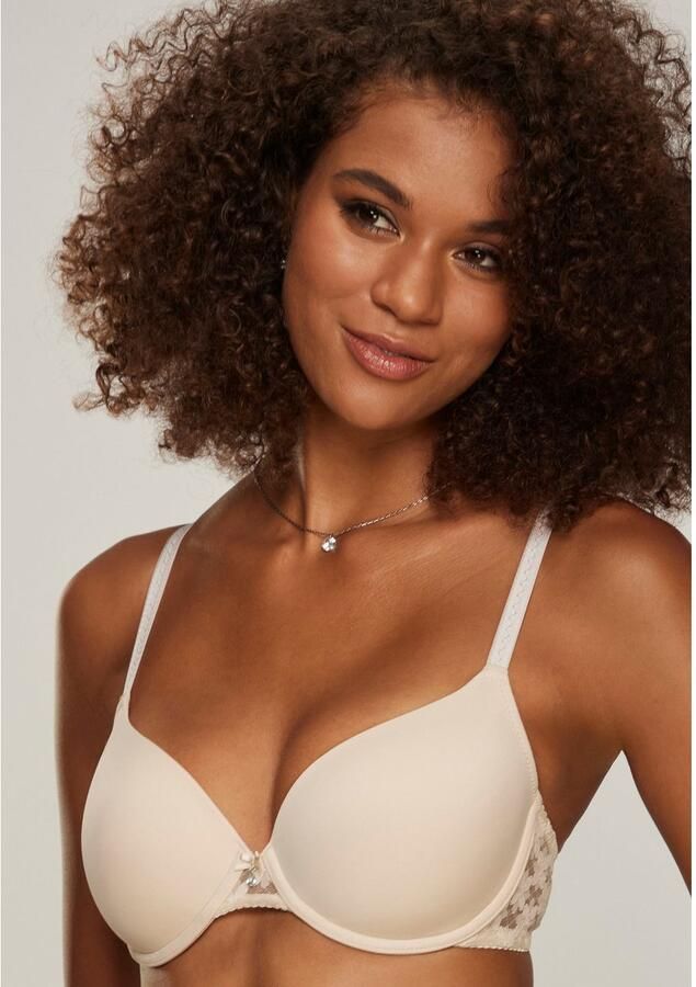 Lascana Bh met steuncups met rug van gebloemde elastische kant dessous - Foto 4