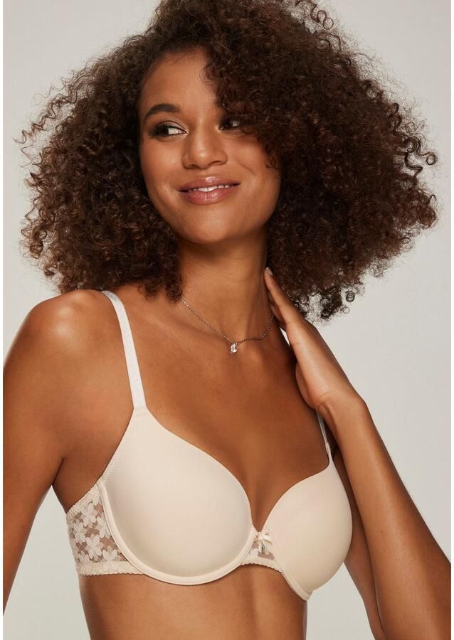 Lascana Bh met steuncups met rug van gebloemde elastische kant dessous - Foto 3