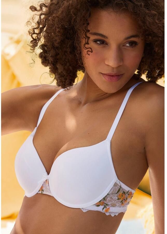 Lascana Bh met steuncups met schattige rugpartij van delicate borduurkant sexy lingerie